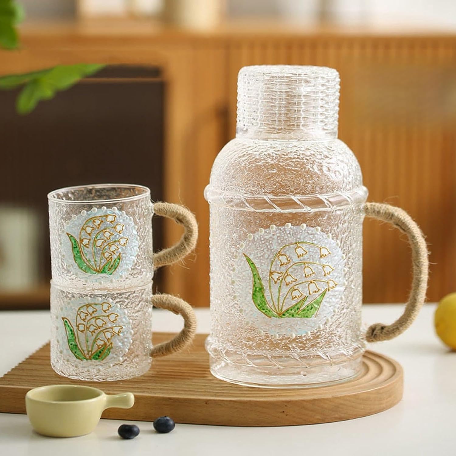 バーレイ ブルーキャリコ キャニスター シュガーポット ジャムポット